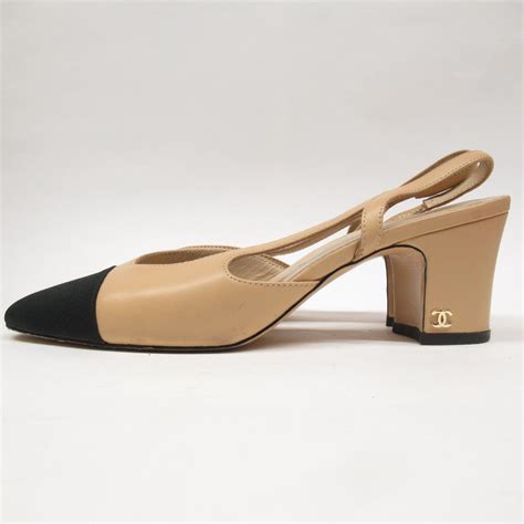 chanel two tone pump cruise|Chanel cap toe slingback flats.